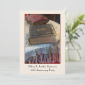 40周年記念パーティの招待状ヴィンテージ聖書 招待状 (スタンド正面)