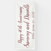 40周年記念パーティーバナーの装飾 横断幕 (縦)