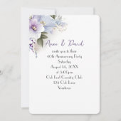 40周年記念パーティーフローラブーケ 招待状 (正面)