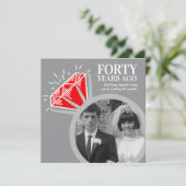 40周年記念パーティールビーリング今すぐ写真 招待状 (スタンド正面)