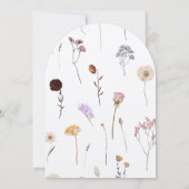 40周年記念パーティーワイルドフラワー40年の愛 招待状 (裏面)