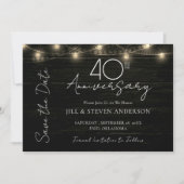 40周年記念パーティー素朴灯 セーブザデート (正面)