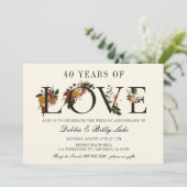 40周年記念パーティー40年の愛 招待状 (スタンド正面)