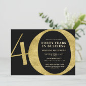 40周年記念ビジネスパーティー 40th Anniversary 招待状 (スタンド正面)