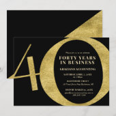 40周年記念ビジネスパーティー 40th Anniversary 招待状 (正面/裏面)