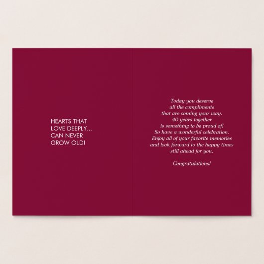 40周年記念フォイル実在グラグジュアリーカード 箔カード (内部)