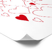 40周年記念ポスター - ルビー結婚記念日 ゲストブック (角)