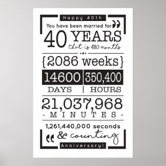 40周年記念ポスター – 40年愛 ポスター
