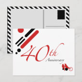 40周年記念モダン（鳥） ポストカード (正面/裏面)