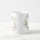 40周年記念ルビーの結婚式 カントリー フローラル コーヒーマグカップ (中央)