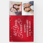 40周年記念ルビーハートが永遠に 横断幕 (縦)