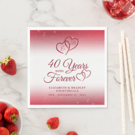 40周年記念ルビーハート40年 スタンダードランチョンナプキン