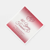 40周年記念ルビーハート40年 スタンダードランチョンナプキン (角)