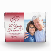 40周年記念ルビーハート40年 フォトブロック (正面)