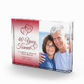 40周年記念ルビーハート40年 フォトブロック (右)