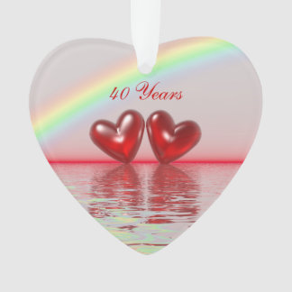 40周年記念ルビーハート オーナメント