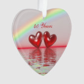 40周年記念ルビーハート オーナメント (正面)