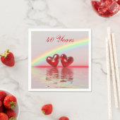 40周年記念ルビーハート スタンダードカクテルナプキン (インサイチュ)