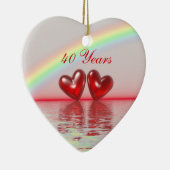 40周年記念ルビーハート セラミックオーナメント (右)