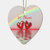 40周年記念ルビーハート セラミックオーナメント (左)