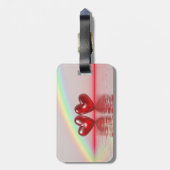 40周年記念ルビーハート ラゲッジタグ (裏面縦)