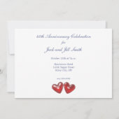 40周年記念ルビーハート 招待状 (裏面)