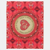 40周年記念ルビーフリースブランケット フリースブランケット (正面)