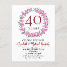 40周年記念ルビーフローラピンク変更日