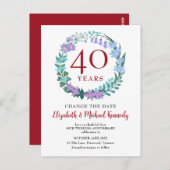 40周年記念ルビーフローラブルーベル変更日 ポストカード (正面/裏面)