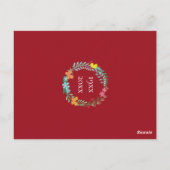 40周年記念ルビーフローラリース招待状 ポストカード (裏面)