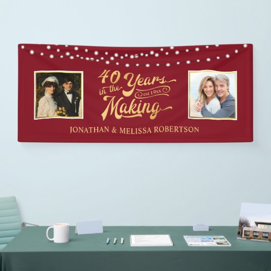 40周年記念ルビーライト&今の写真 横断幕 (トレードショー)