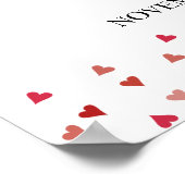 40周年記念ルビーラブハートウェルカムサイン ポスター (角)