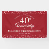 40周年記念ルビーラブハート紙吹雪歓迎 横断幕 (横)