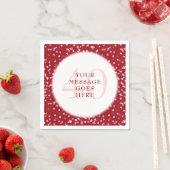 40周年記念ルビーラブハート紙吹雪 スタンダードカクテルナプキン (インサイチュ)