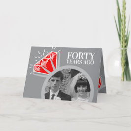40周年記念ルビーリング今すぐ写真 カード