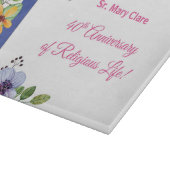 40周年記念修道院宗教生活をパーソナライズ カッティングボード (角)