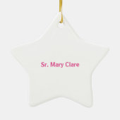 40周年記念修道院宗教生活をパーソナライズ セラミックオーナメント (裏面)