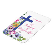 40周年記念修道院宗教生活をパーソナライズ マグネット (左側)