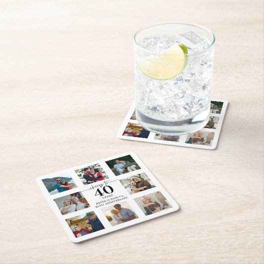 40周年記念写真 スクエアペーパーコースター (インサイチュ)