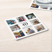 40周年記念写真 スクエアペーパーコースター (アングル)