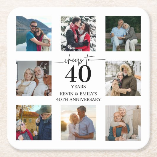40周年記念写真 スクエアペーパーコースター (正面)