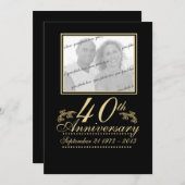 40周年記念写真 招待状 (正面/裏面)