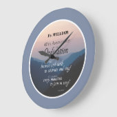 40周年記念叙階おめでとう ラージ壁時計 (傾斜)