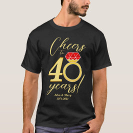 40周年記念応援から40年Ruby結婚's Tシャツ