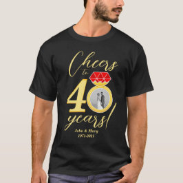 40周年記念応援～40年結婚写真 Tシャツ
