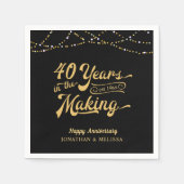 40周年記念撮影40年 スタンダードカクテルナプキン (正面)