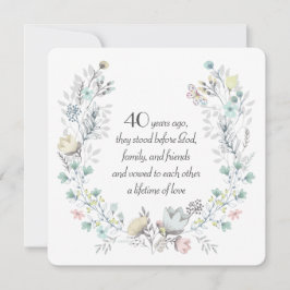 40周年記念水彩リース 招待状