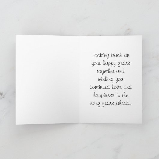 40周年記念結婚ハッピーアニバーズ カード (内部)