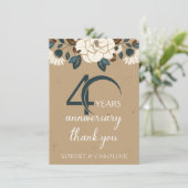 40周年記念結婚フローラ サンキューカード (スタンド正面)