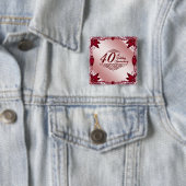 40周年記念結婚ボタン 缶バッジ (インサイチュ)